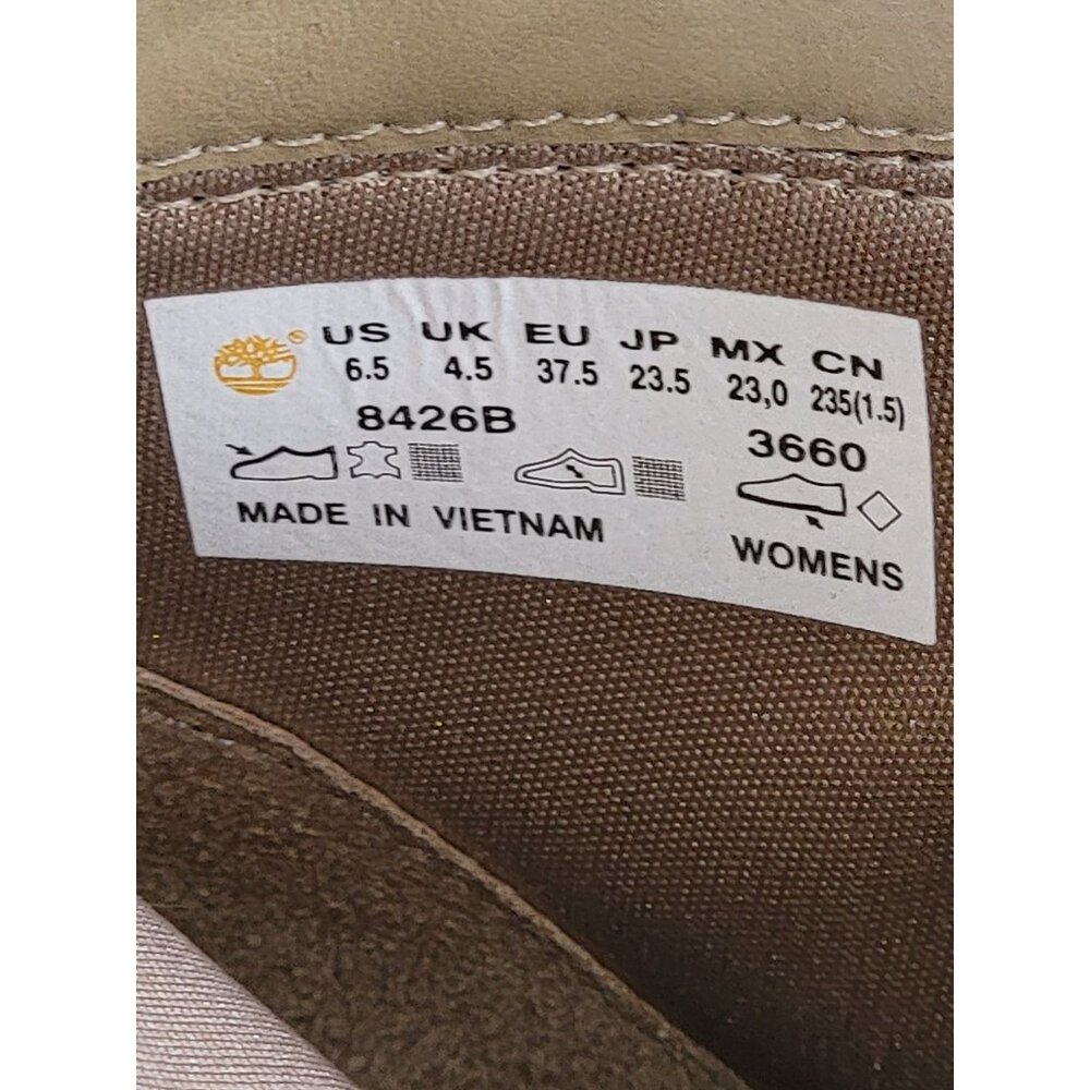 Timberland Womens Heeled Lace-Up Boots Tan Leather - Picture 10 of 11